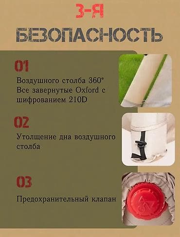 надув: Кемпинговая надувная палатка 4‑местная Основные характеристики: - — 5