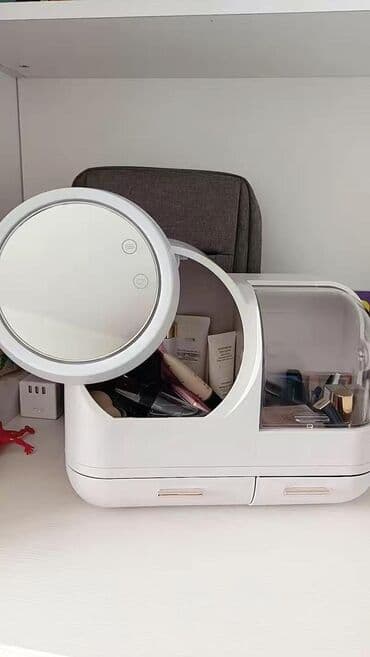 органайзер для косметики с зеркалом: Органайзер для косметики с зеркалом с подсветкой. Качество отличное — 5
