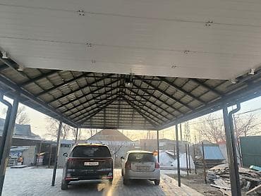 металические гаражи: Навес, Другая форма, Металл, Черепица, Новый, Установка — 4