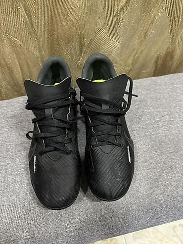 бутса: Футбольные бутсы Nike Mercurial (FG) - Цвет: черный с неоново‑жёлтыми — 6