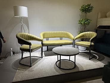 кофейные: Комплект мягкой мебели, цвет - Желтый — 1