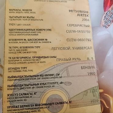 митсубиси спейс стар: Mitsubishi Airtrek: 2004 г., 2 л, Бензин, Универсал — 2