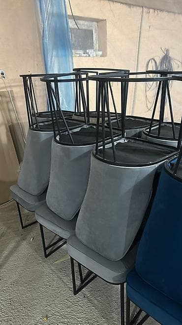 Кийимге кам көрүү жана сактоо: Ашкана үстөлү жана отургуч, түсү - Көк — 4