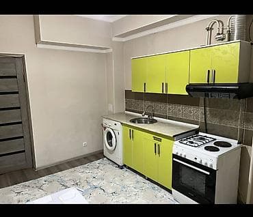 Батирлер: 1 бөлмө, 38 м², Туңгуч мкр Элитка, 4 кабат, Евро оңдоо — 7