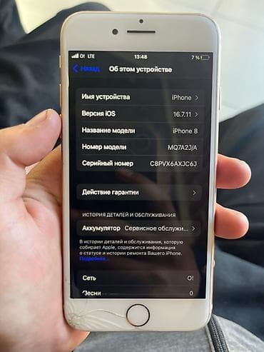 sho mi: IPhone 8, 64 ГБ, Золотой, 81 % — 3