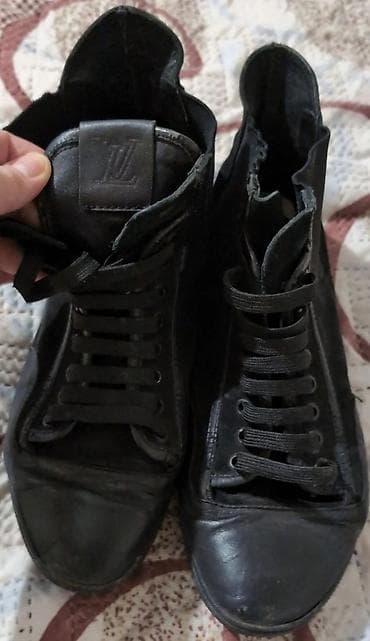 ботинка: Сапоги, 40, Б/у, цвет - Черный, Самовывоз, Платная доставка — 10