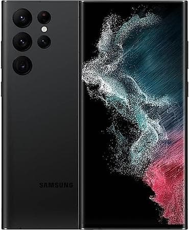 телефон бишкек бу: Samsung Galaxy S22 Ultra, Колдонулган, 256 ГБ, түсү - Кара, 1 SIM, 2 SIM, eSIM — 1