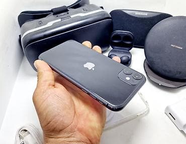 айфон телефон 11: IPhone 11, Б/у, 64 ГБ, Черный, Зарядное устройство, 100 % — 6