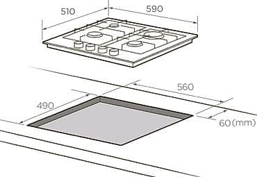 Кухонные гарнитуры: Кухонный гарнитур, цвет - Серый, Металл — 4