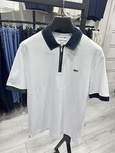 Мужская рубашка, M, S, L, Lacoste, Новый, цвет - Белый, Самовывоз