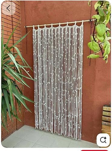 коса ручной: Занавеска для дверей, Хлопок, Готовое изделие — 2