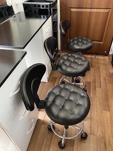 компьютерные кресло: 3 шт Профессиональные кресла-стулья на колесах для салона — 2