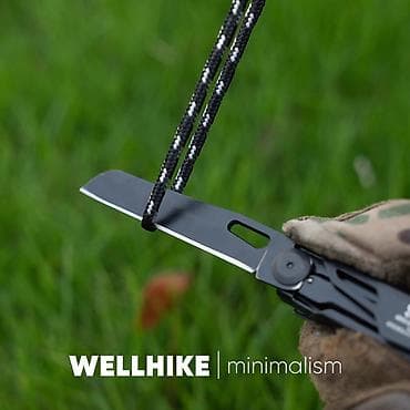 Мультитул WELLHIKE S.W.S Minimalism (черный) 11х2х2.5см (WK043101) — 2