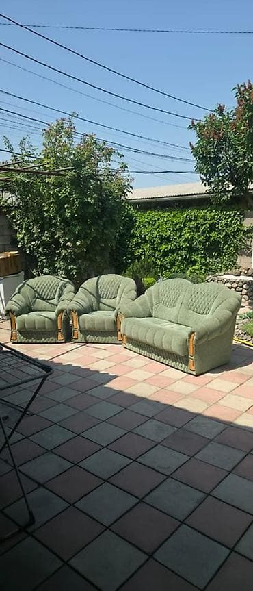 Эмерек гарнитурлары: Ашкана үчүн жумшак бурчек, Жаңы, түсү - Жашыл — 1