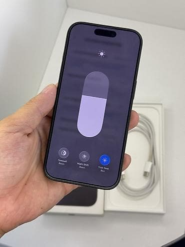 редми 12 с: IPhone 16 Pro, Б/у, 128 ГБ, Черный, Кабель, Коробка, Защитное стекло, 100 % — 4