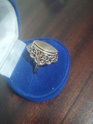 Серьги: Кольцо-печатка с овальной площадкой. - Материал: металл благородного — 1