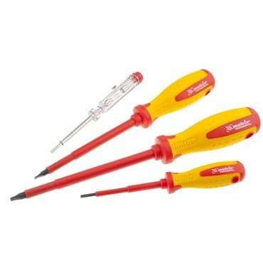 инструменты для электриков: Набор отверток диэлектрических до 1000В, пробник до 250В — 3