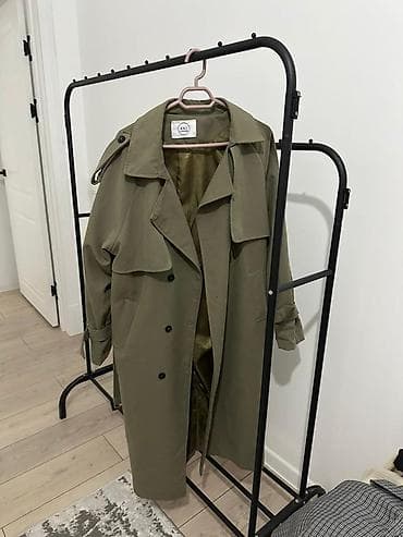 Плащ, Тренчкот, Двубортная модель, XL