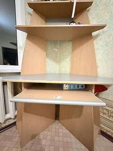 стол компьютерный с полками: Компьютерный стол, Угловой — 1