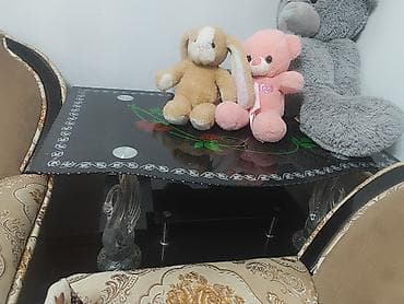 стол под телевизор: Стеклянный журнальный столик с декоративным рисунком - Форма — 1