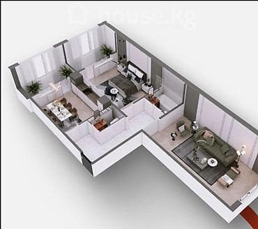 Квартиры: 2 комнаты, 76 м² — 2