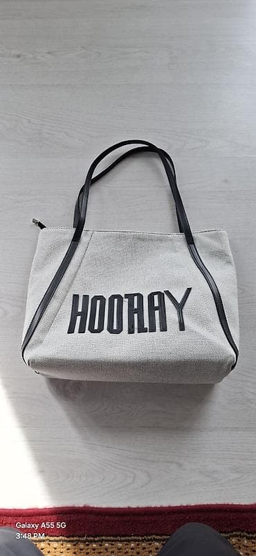 кийим илгич: Сумка-шопер Hooray - Материал: плотная текстильная ткань — 2