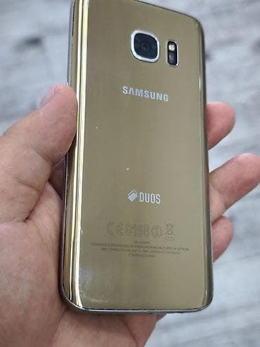 galaxy 22: Samsung Galaxy S7, Б/у, цвет - Золотой, 2 SIM — 2