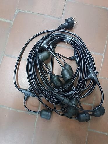 Светодиодная гирлянда‑ретро (стринглайт) с патронами Е27 для уличного