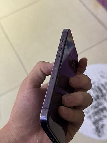 dark project: IPhone 14 Pro, Б/у, 512 ГБ, Deep Purple, Защитное стекло, Чехол, 79 % — 4