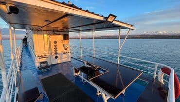 водный катамаран: ПРОГУЛКА НА КОРАБЛЕ по ИССЫК-КУЛЮ!!КРУГЛЫЙ ГОД ЖДЁМ ВАС — 4