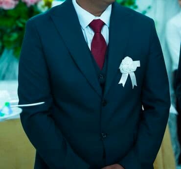 Тройка костюм, шым, пиджак сатылат. Турецкий, 54 размер. Только 1 эле