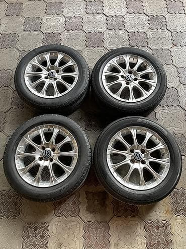 4100: Литые Диски R 15 Volkswagen, Комплект, отверстий - 4, Б/у — 5