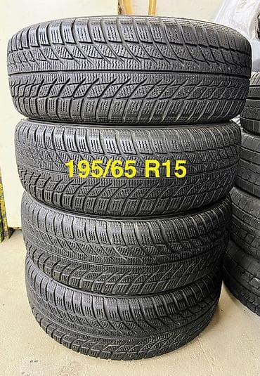 м 57: Продам 2 комплекта зимних шин липучка 195/65 R15 в хорошем состоянии — 1