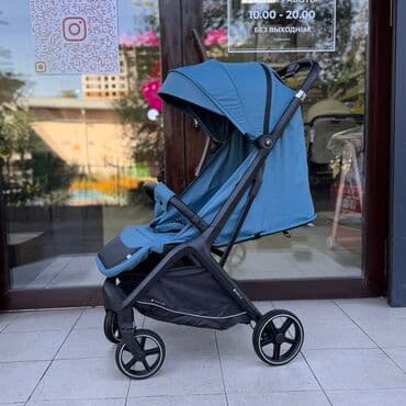 купить коляску прогулочную бу: Коляска, цвет - Голубой, Новый — 5