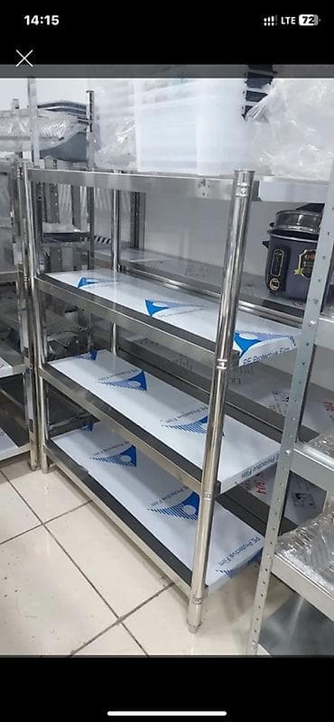 Стеллаж из нержавеющей стали для кухни/склада - Материал: нержавеющая