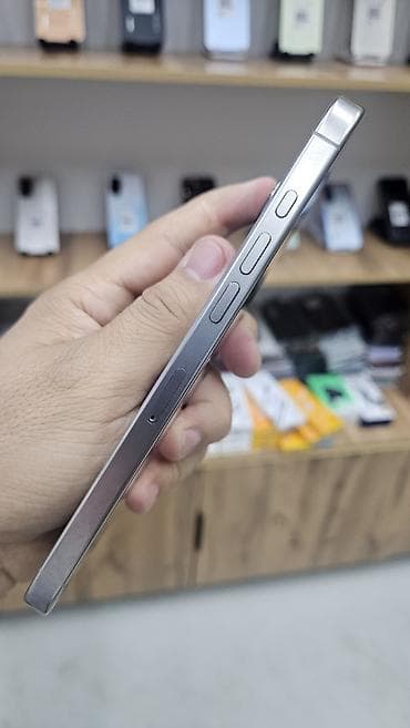 iphone 6 osh: IPhone 16 Pro Max, Б/у, 1 ТБ, Natural Titanium, Защитное стекло, Кабель — 5