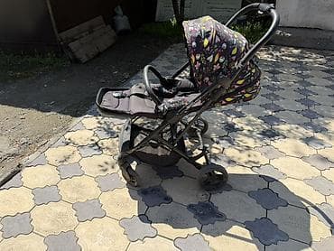 коляска детские: Коляска, Другой бренд, цвет - Черный, Б/у, Самовывоз, Бесплатная доставка, Платная доставка — 2