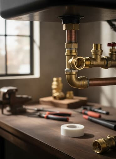 Латунные резьбовые фитинги для водопровода и отопления. - Материал