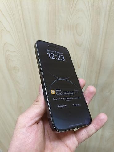 13 про айфон: IPhone 14 Pro, Б/у, 256 ГБ, Black Titanium, Коробка, В рассрочку, 76 % — 3