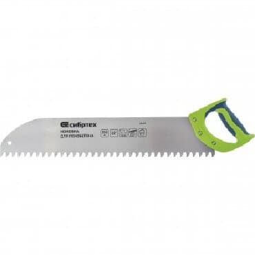 не рабочие инструменты: Ножовка по пенобетону, газобетону и газосиликату, длина 550 мм — 1