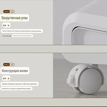 Кухонные комоды: Новый пластиковый комод с выдвижными ящиками разной ширины и высоты — 5