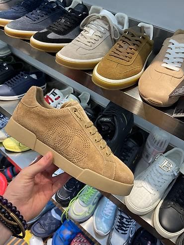 сумка чемодан цена: Замшевые кроссовки Dolce & Gabbana - Материал верха: натуральная — 5