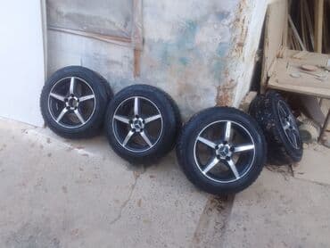 оригинальные штампованные диски опель: Литые Диски R 15 AMG, Комплект, отверстий - 4, Б/у — 2