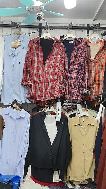 комбинация: Женские рубашки в клетку, свободного кроя - Модель: классическая — 8