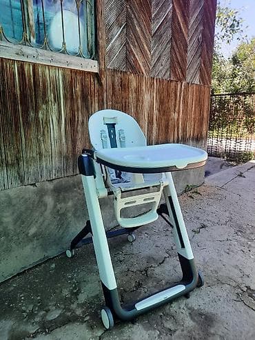 Стульчик для кормления, Б/у, Peg perego, Пластик, Трансформер, цвет - Белый, Самовывоз