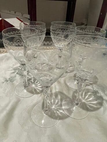 чай ичкен столдор: Набор стеклянных рюмок/стаканов для напитков - Комплектация: 6 штук в — 28