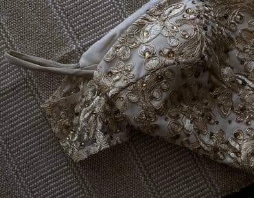 национальные украшения бишкек: Вечернее платье, Средняя модель, Без рукавов, Стразы, S — 3