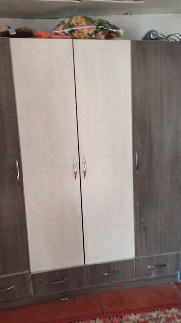 покупка мебели бу: Кийим салуучу шкаф, Колдонулган, Түз, МДФ — 4