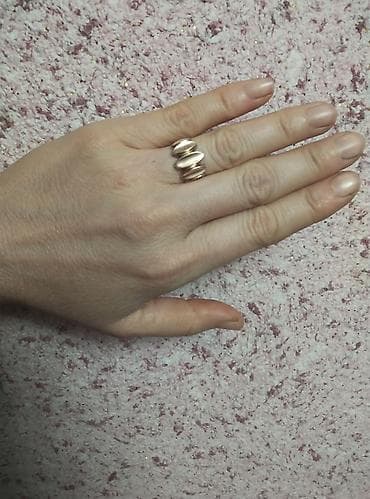 часы командирский: Кольцо, Коктейльное, Проба 375, Женские, Без вставки, Б/у — 3