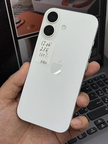 iphone за 0 руб: IPhone 17, Б/у, 256 ГБ, Белый, Защитное стекло, Чехол, 100 % — 1